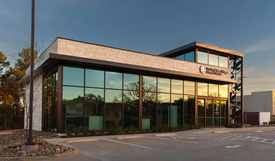 Commercial completion photography showing finished exterior project view